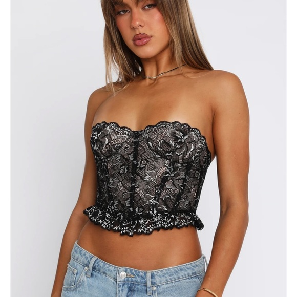 White Fox Save Your Tears Bustier - Picture 2 of 3